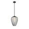Z-Lite Savanti Pendant, 1-Light, 12 In.W x 16.5 In.H, Matte Black/White Opal 7507-12MB - alternate 4